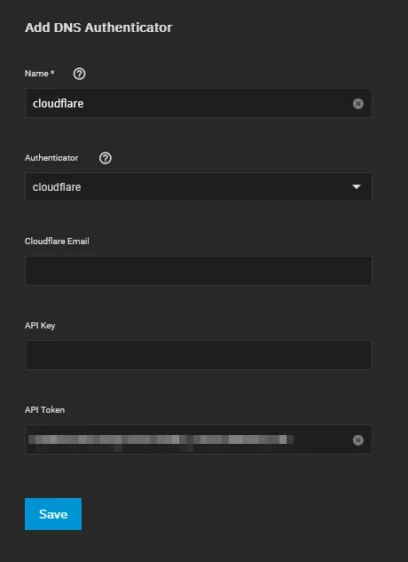 Configuring ACME DNS Authenticator