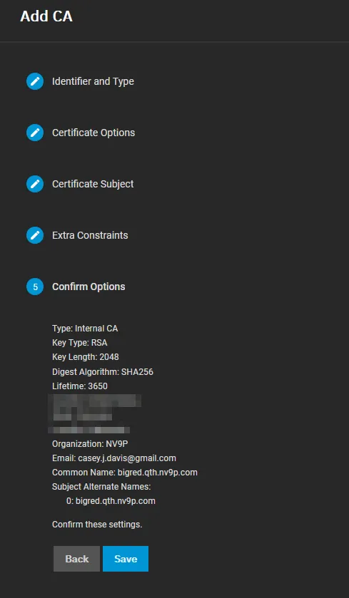 Creating a Certificate Signing Request in TrueNAS